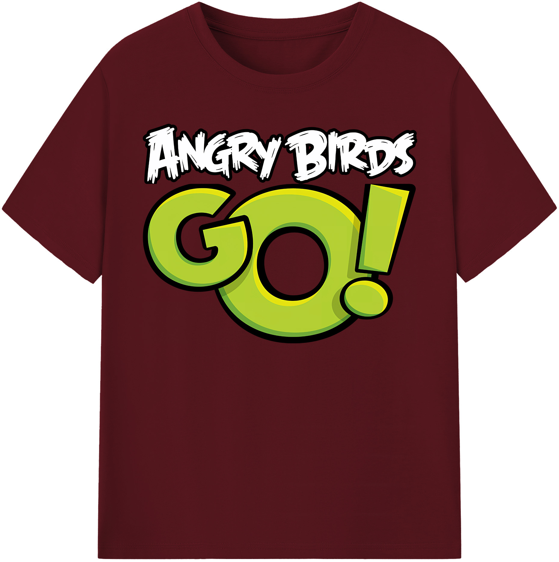 （画像用） Angry Birds アングリーバード 綿100％半袖Tシャツ（フロントプリント）